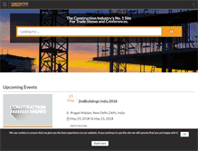 Tablet Screenshot of constructionshows.com